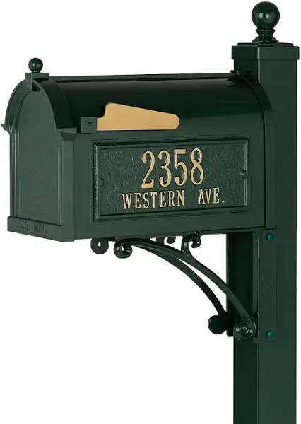 Whitehall Products Green Deluxe Mailbox Package