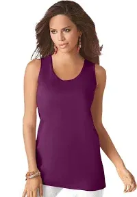 Roaman's Plus Size Women's Scoopneck Tank