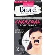 Biore Deep Cleansing Pore Strips Charcoal 18 Nose Strips