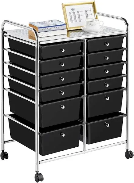 12 Drawer Rolling Storage Cart