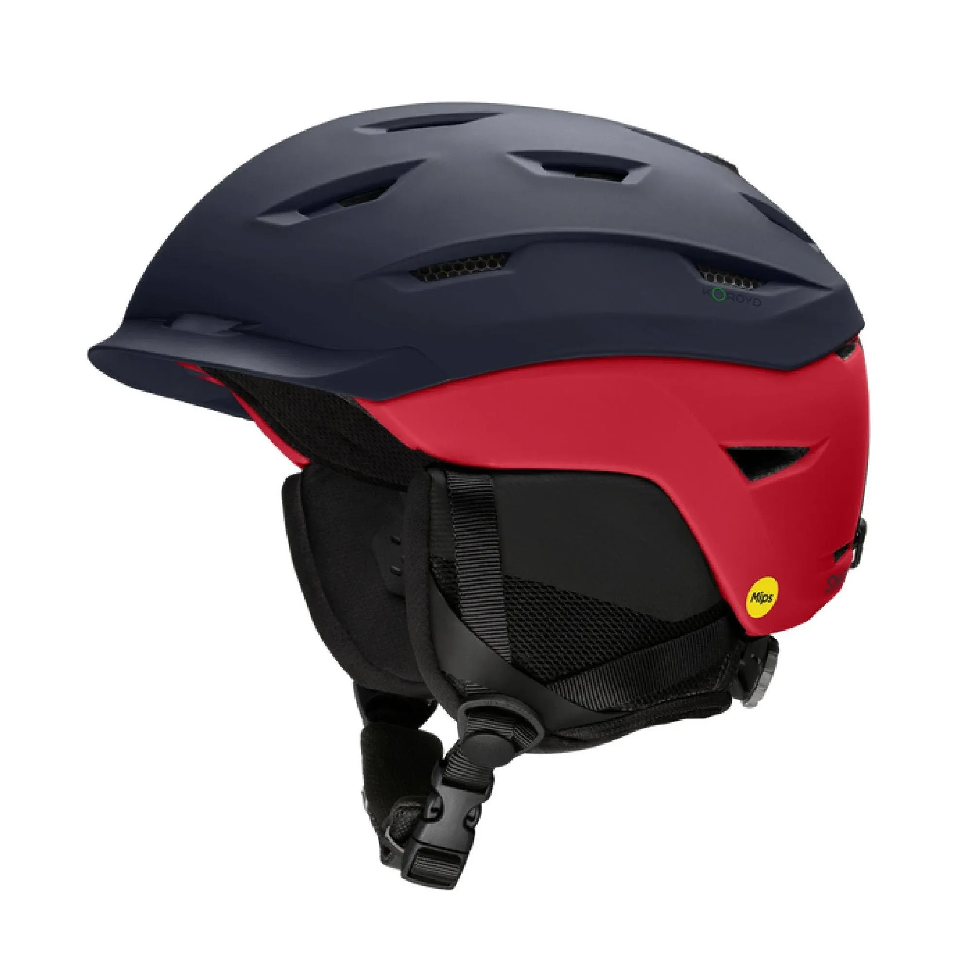 Smith Level MIPS Helmet - Matte Midnight Navy / Crimson