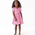 Infant &amp; Toddler Girls Heartfelt Buttery Soft Viscose Made from Eucalyptus Twirl Dress