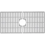 30 in. x 15 in. Silicone Bottom Grid for 33 in. Single Bowl Kitchen Sink in Gray VGSG3318