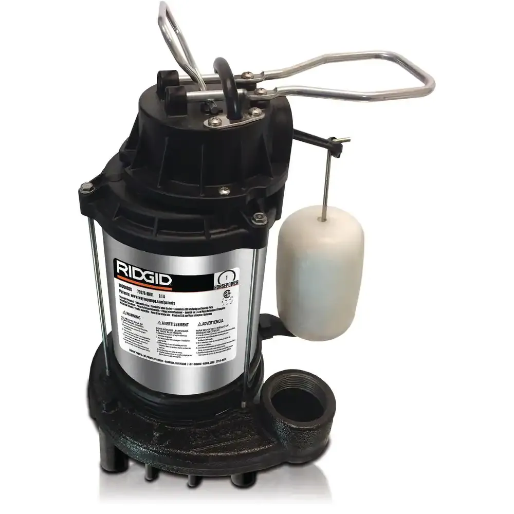 Ridgid 1 HP Stainless Steel Dual Suction Sump Pump