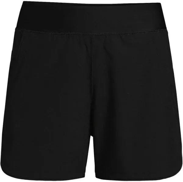 Lands' End Women's 5" Quick Dry Board Shorts Swim Cover-up