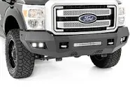 Rough Country Heavy Duty LED Front Bumper for 11-16 Ford Super Duty - 10783