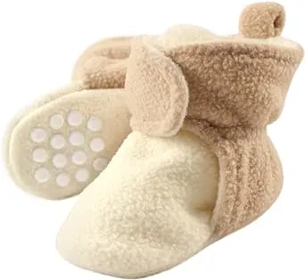 Luvable Friends Baby Girls' Cozy Fleece Booties