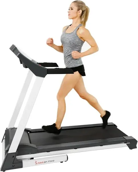 Sunny Health & Fitness SF-T7515 Smart Treadmill with Auto Incline