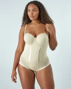 Maidenform Firm Control Shapewear Easy-Up Strapless Body Shaper 1256 Women's