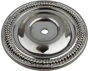 Gliderite 2-1/2 in. Round Classic Cabinet Backplates, Satin Nickel, Pack of 25 5060-SN