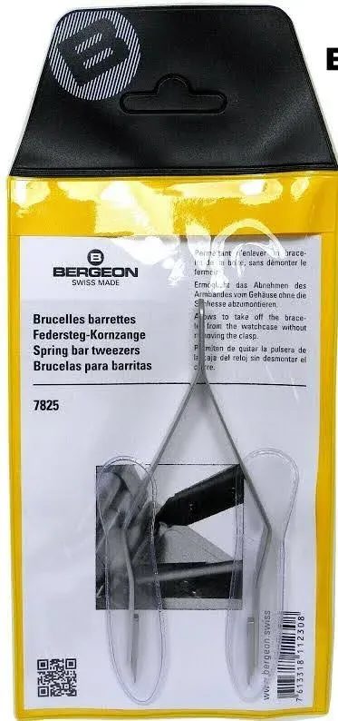 Bergeon 7825 Spring Bar Tweezer Lug Removal fitting