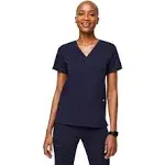 Casma Three-Pocket Scrub Top - Navy (L)