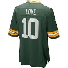 Men's Nike Jordan Love Green Bay Packers Player Game Jersey