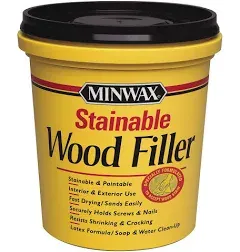 Minwax 42853000 Stainable Wood Filler, 16 oz, Natural, 16 Ounce