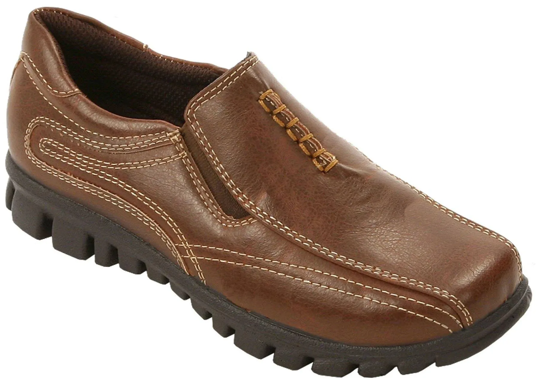 Deer Stags Boys' Stadium Shoe - Brown, 5