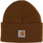 Carhartt Youth Beanie Hat One Size Brown Classic Acrylic Kids Knit Hat C88905