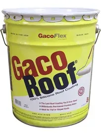 GacoRoof Silicone Roof Coating 5 Gallon White