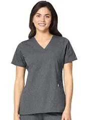 WonderWink W123 Women's Stylized V-Neck Scrub Top