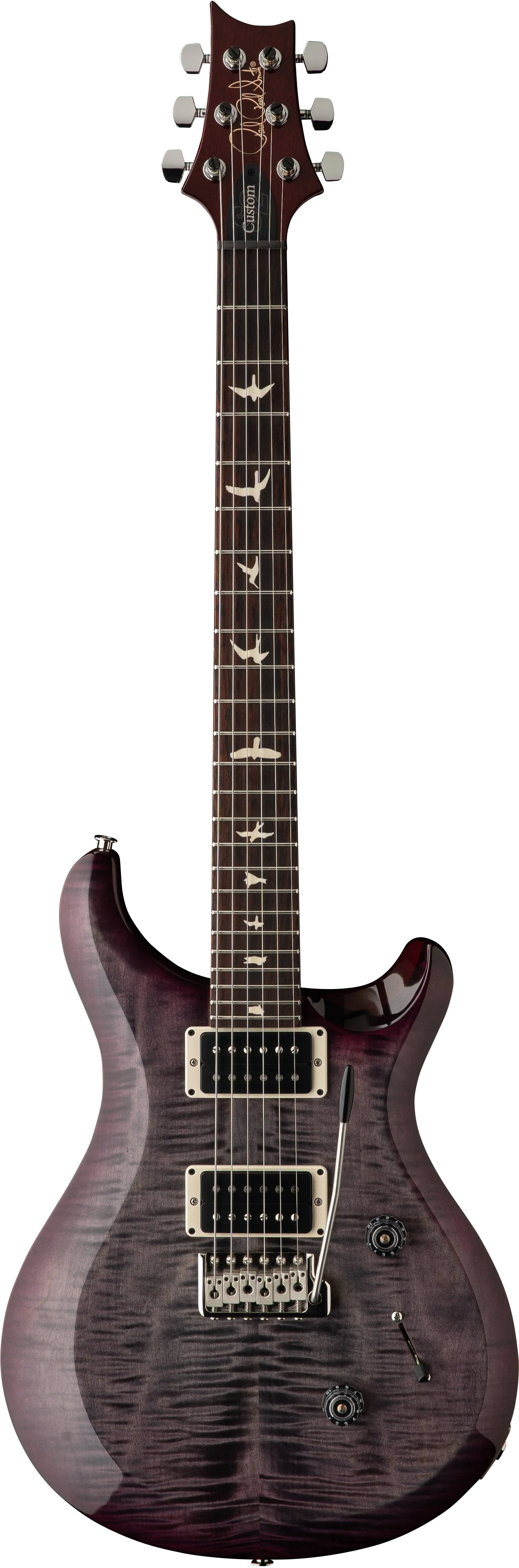 PRS S2 Custom 24 Electric Guitar, Faded Gray Black Purple Burst