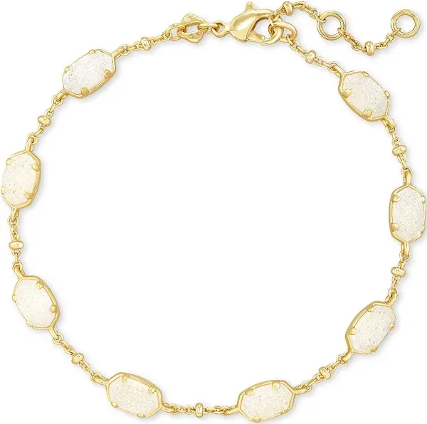 Kendra Scott Emilie Chain Bracelet in Platinum Drusy