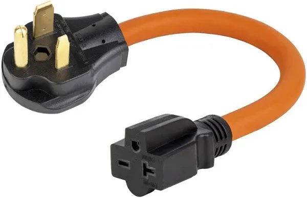 1.5FT Nema 6-50P to 6-15R/6-20R Welder Power Adapter Cord, 6-50P 50-Amp to 6-20R 20A T-Blade Adapter,6-50P to 6-20R