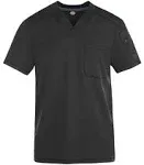 Custom Dickies Men's Dynamix V-Neck Scrub Top Black 2XL