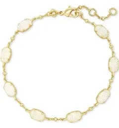 Kendra Scott Emilie Chain Bracelet in Platinum Drusy