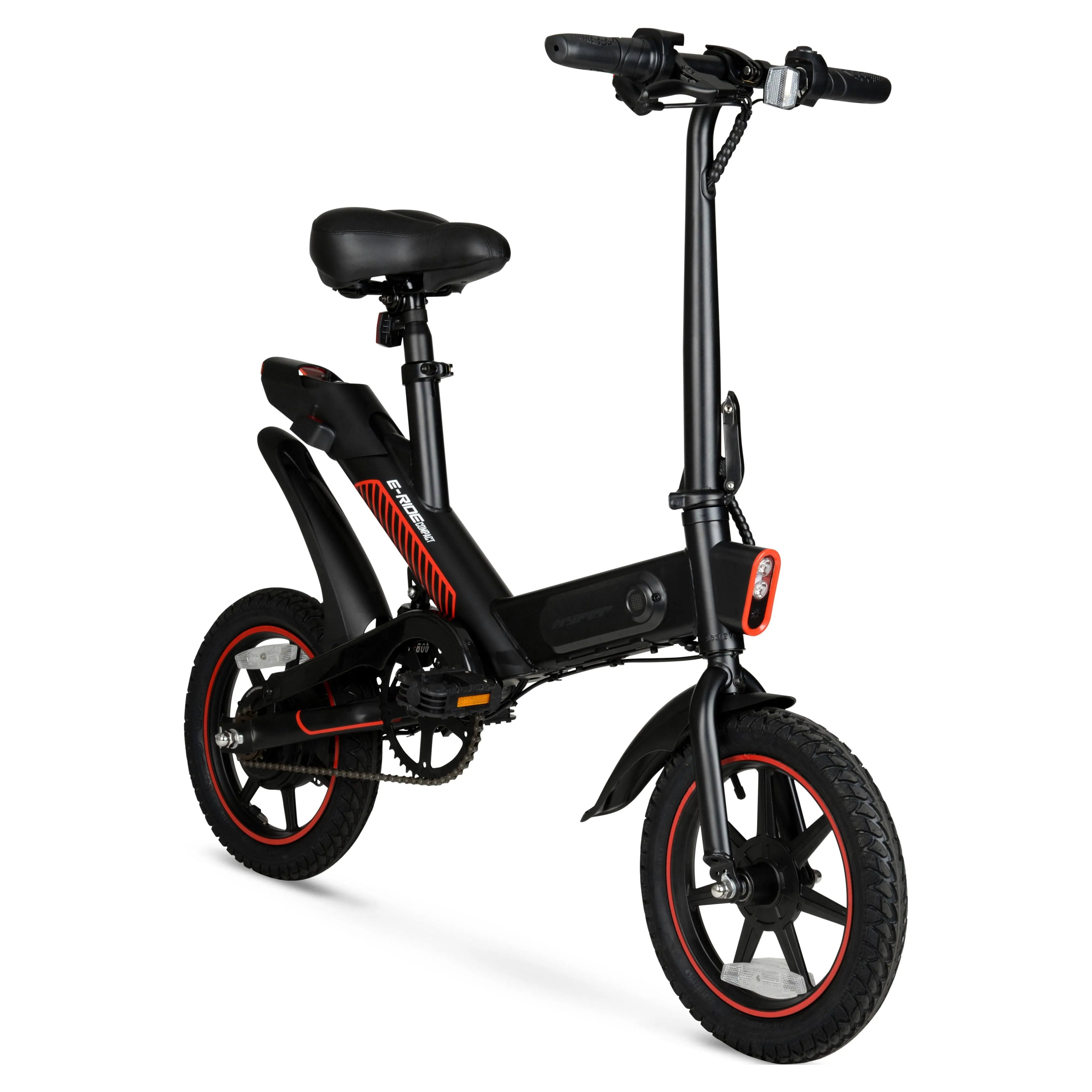 Hyper | &quot;Bicycles 14&quot;&quot; 36V Foldable Compact Electric Bike w/Throttle, 350W Motor, Recommended Ages 14 years and up - Black&quot; | Realry