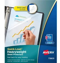 Avery Quick Top & Side Loading Sheet Protectors 73803