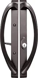 Rockwell Security Modena Contemporary Sliding Door Offset Keylock Handle Set