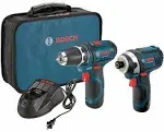 BOSCH CLPK22-120 12V Max Cordless 2-Tool 3/8 in. Drill/Driver and 1/4 