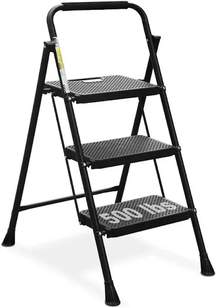 HBTower 3 Step Folding Step Stool