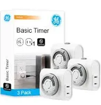 GE 24-Hour Indoor Basic Outlet Timer