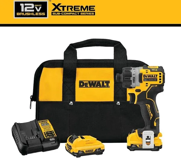 DeWalt Max Xtreme Brushless Lithium-Ion 1/4" Cordless Screwdriver Kit