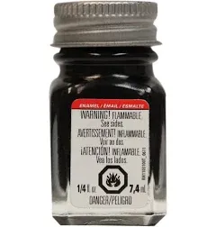 Testors Enamel Paint .25oz, Black Flat