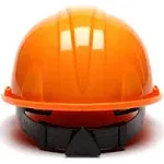 Pyramex HP14140 SL Series Cap Style Hard Hat - 4-Point Ratchet Suspension - Orange