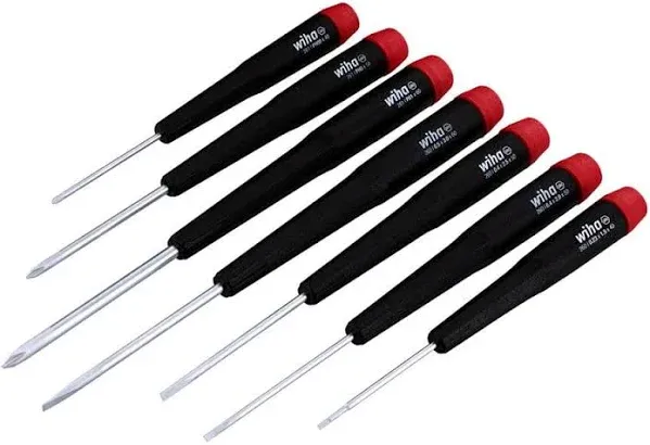 Wiha 26197 7 Piece Precision Slotted and Phillips Screwdriver Set