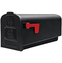 Solar Group Pl10b Plastic Rural Black Mailbox