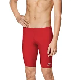 NWT SPEEDO Men&#039;s Black ENDURANCE+ Performance Racing Jammer Swim Suit Size 30