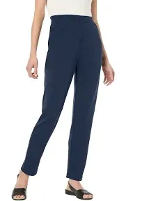 Woman Within Women's Plus Size Straight Leg Ponte Knit Pant