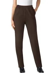 Woman Within Women's Plus Size Straight Leg Ponte Knit Pant