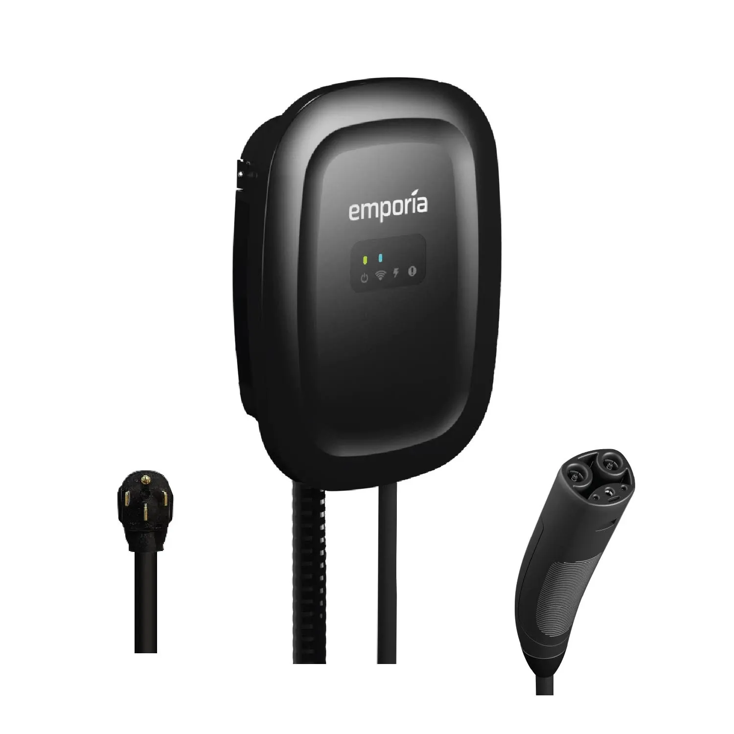 Emporia Level 2 EV Charger Black / NACS / Tesla / NEMA 14-50