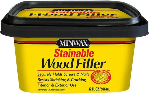 Minwax 42853000 Stainable Wood Filler, 16 oz, Natural, 16 Ounce