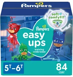 Pampers Easy Ups Boys' Training Pants Enormous pack, 5T-6T (80 ct)