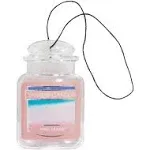 Yankee Candle Pink Sands Car Jar Air Freshener, Fresh Scent