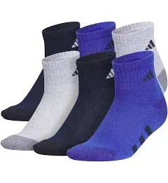 Boys adidas Youth Cushioned 6-Pack Quarter Socks