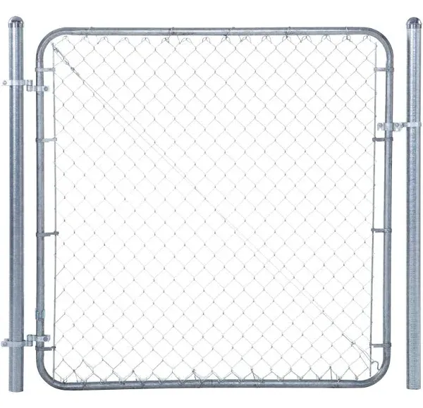 Adjust-A-Gate Fit-Right Chain Link Fence Walk-Through Gate Kit, Metal Fencing Ga