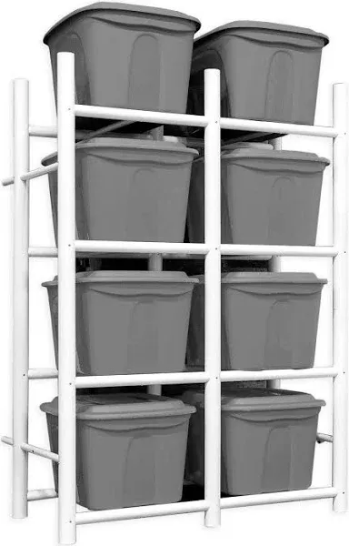 Rebrilliant Bin Warehouse 8 Tote Edition 32 Gallon Storage Rack