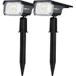 LEREKAM Solar Spot Lights Outdoor, IP65 Waterproof 40 LEDs Solar Landscape Spotl