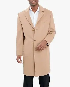 London Fog Men's Signature Wool-Blend Overcoat